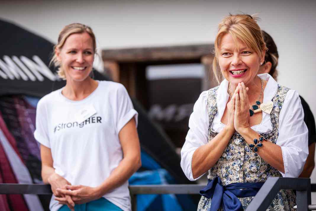 Nach der einführenden Technik-Schulung geht es für die Teilnehmerinnen auf eine gemeinsame Rennrad-Ausfahrt auf ruhig gelegenen Straßen. 