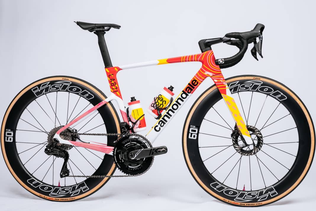 Das ist das Cannondale SuperSix Evo LAB71 von EF Education EasyPost