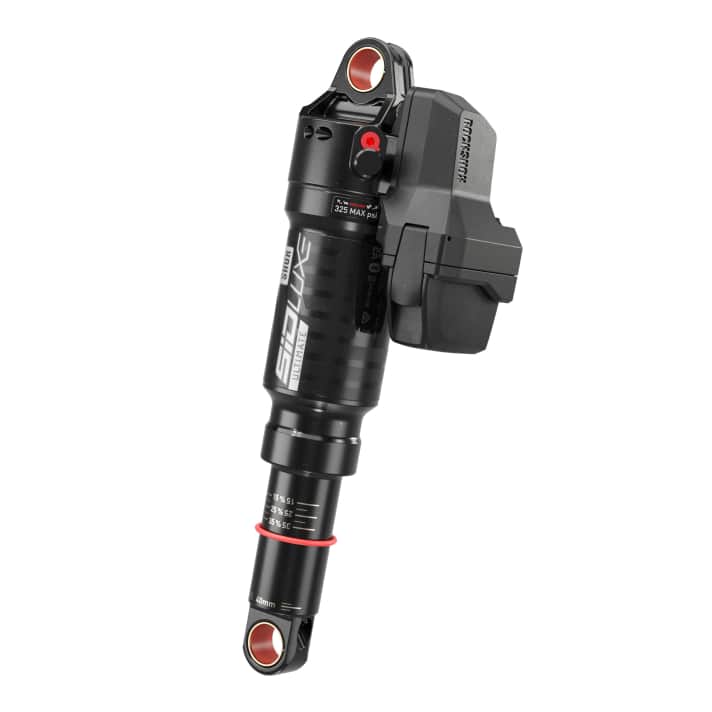 Auf den ersten Blick ähnelt die Motoreinheit am Rockshox SIDLuxe Ultimate Flight Attendant Dämpfer einem klassischen Ausgleichsbehälter.