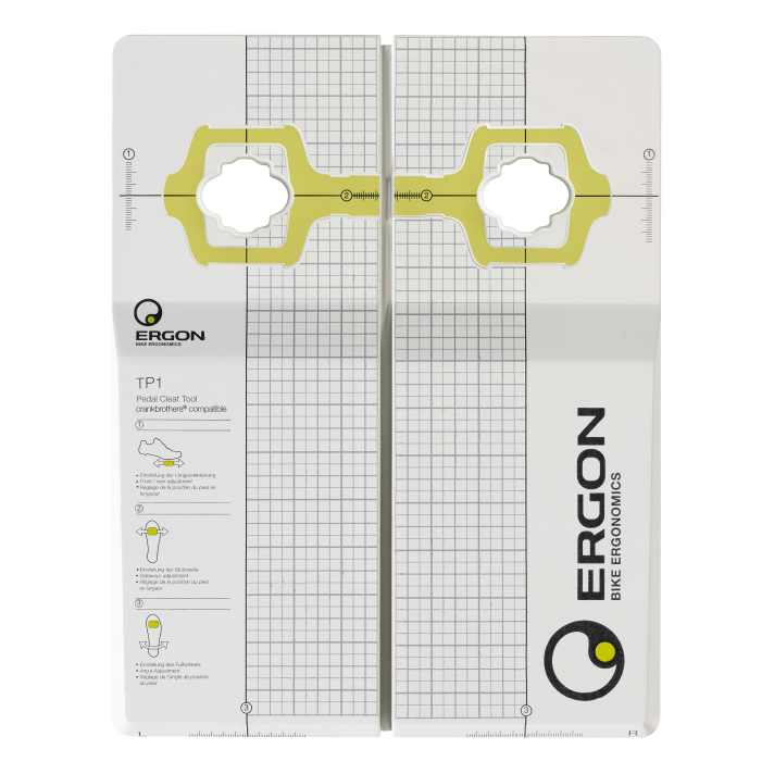 Die TP1-Schablone von Ergon ist die ideale Einstellungshilfe für Biker, die es genau nehmen