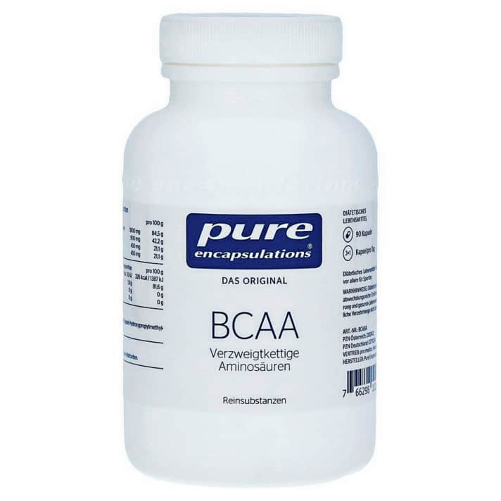   BCAA: In BCAA (branch chain amino acid – verzweigtkettige Aminosäuren) stecken die Aminosäuren Leucin, Valin und Isoleucin. Diese können nachweislich die Erholung deutlich verbessern. Ideale Aufnahmemenge: 10 Gramm nach Training oder Rennen.