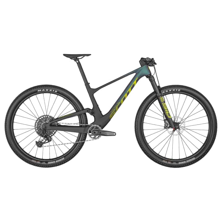   Ein Top-Bike für ambitionierte Racer, die auf eine Variostütze verzichten können: Das Spark RC Team Issue AXS kostet 4999 Euro, kommt mit dem HMF-Rahmen mit 2150 Gramm und schaltet mit der Sram GX Eagle.