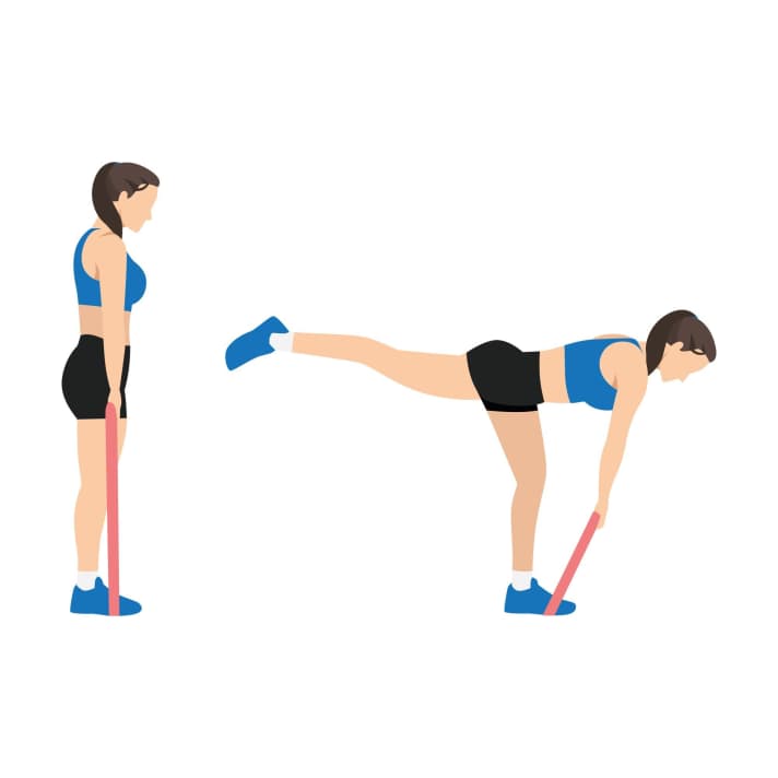 Theraband-Workout: Romanian Deadlift