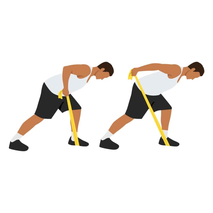 Theraband-Workout: Triceps Kickbacks