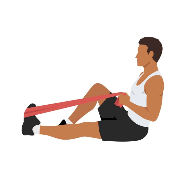 Theraband-Workout: Fuß-Flexion