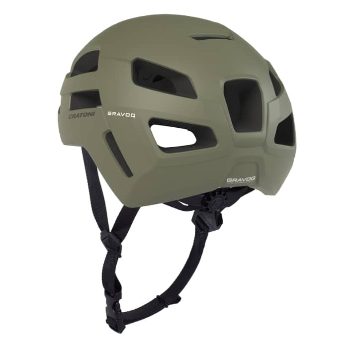 Der Gravelhelm verfügt über eine robuste Außenschale, sowie einen erweiterten Schutz im Bereich von Schläfen und Hinterkopf.