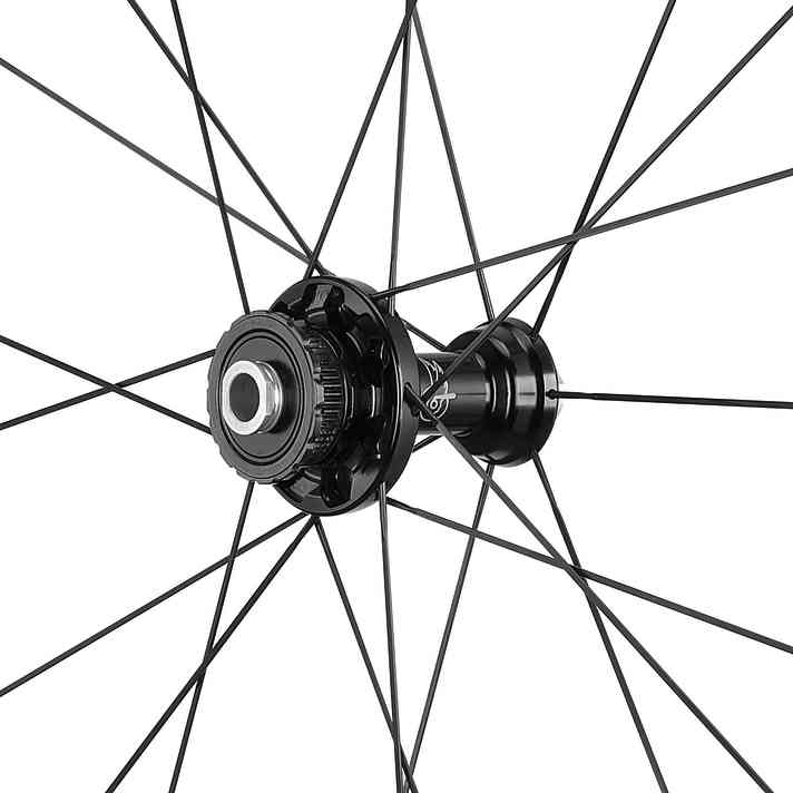 Die Nabe des neuen Carbon-Laufrads.