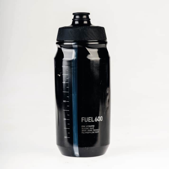 Klassische Trinkflasche von Canyon mit 600 Milliliter Volumen.