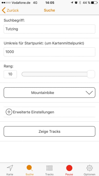   Auswahl einer Tour: Bei dem großen Angebot hilft neben der gewünschten Ortseingabe auch das Ranking der Touren. 