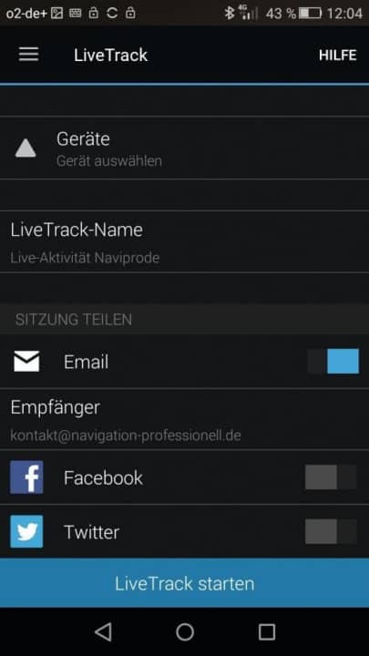 Der Edge 830 bietet Live-Tracking über die App: Durch eine Einladung erhalten Freunde einen Link und können die Fahrt am Bildschirm verfolgen – sofern das Smartphone Empfang hat.