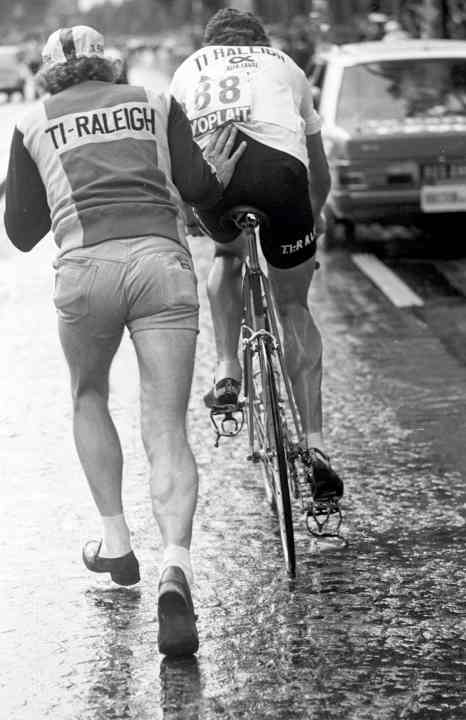 Premiere - Didi Thurau gewann 1977 als ­erster Deutscher auf den Champs-Élysées die erste Halbetappe des Finales und wird am Ende Fünfter der Tour