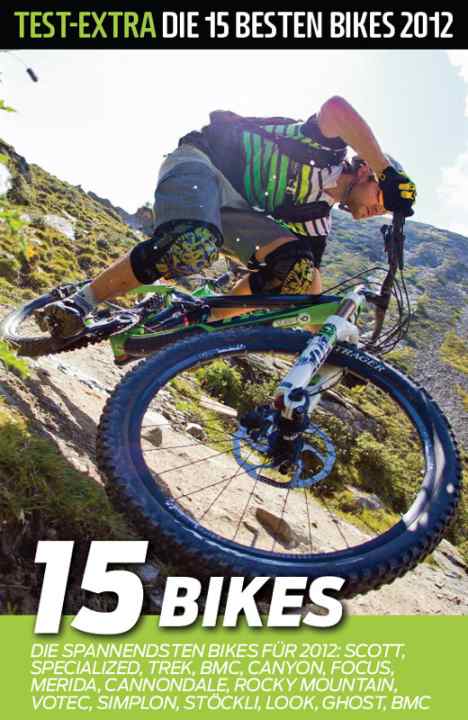   16 Seiten Special: Die spanndendsten Bikes für 2012: Scott, Specialized, Trek, BMC, Canyon, Focus, Merida, Cannondale, Rocky Mountain, Votec, Simplon, Stöckli, Look, Ghost, GT