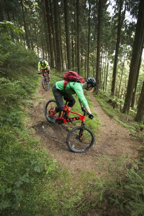Die meisten Trails unserer drei Revierguide-Touren zeigen sich angenehm flowig.