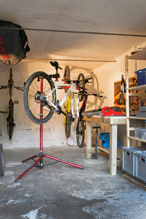Die fertige Fahrrad-Werkstatt