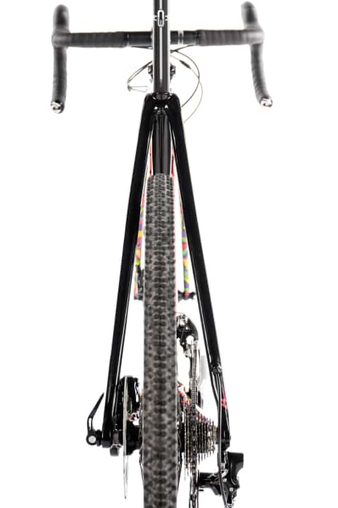   Cannondale SuperX 105: Außerdem kann das Hinterrad anders eingespeicht und damit steifer werden.