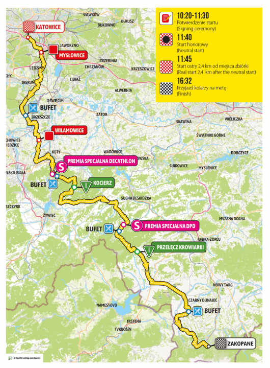 Die Strecke der 5. Etappe