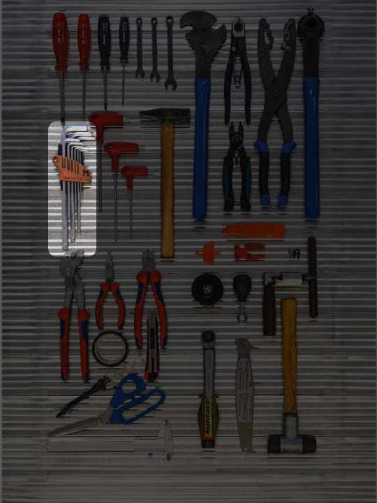 Der Innensechskant ist auch als Inbus oder Hex-Schlüssel bekannt und wird am häufigsten am Fahrrad benötigt.