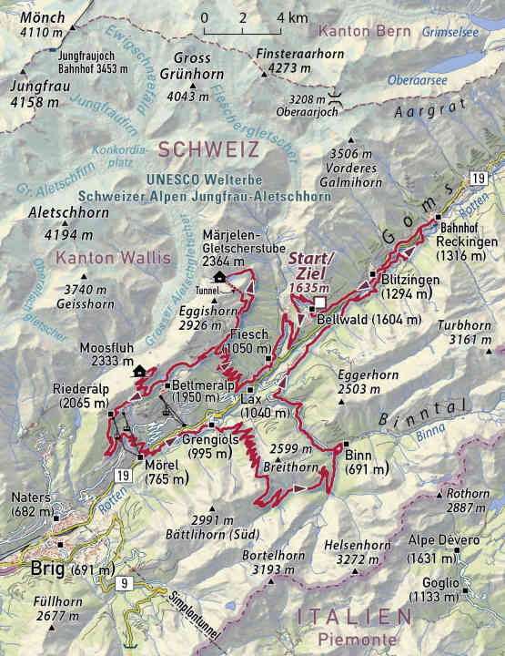 Die 2-Tages-Etappen fuhren wir mit dem E-MTB an einem Tag - wahrlich eine Monster-Tour. 