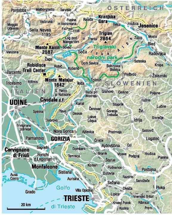 Übersicht zum italienisch-slowenischen Roadtrip