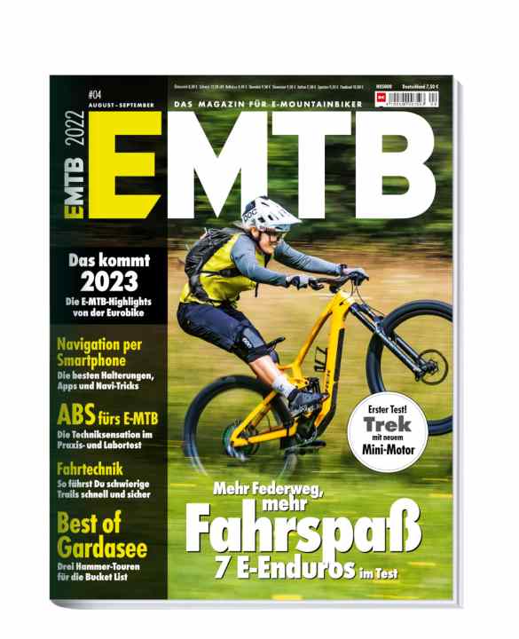  <a href="https://www.delius-klasing.de/emtb-04-2022-emb-2022-04" target="_blank" rel="noopener noreferrer nofollow">EMTB 04/2022</a>  – jetzt lesen! Sie erhalten die neue EMTB-Ausgabe bequem im <a href="https://www.delius-klasing.de/abo-shop/?zeitschrift=233&utm_source=emb_web&utm_medium=red_heftinfo&utm_campaign=abo_emb" target="_blank" rel="noopener noreferrer nofollow">Abo</a>, in unserem <a href="https://www.delius-klasing.de/zeitschriften-abo/emtb" target="_blank" rel="noopener noreferrer nofollow">Onlineshop</a> sowie als App-Ausgabe für <a href="https://apps.apple.com/at/app/delius-klasing-kiosk/id1588235359" target="_blank" rel="noopener noreferrer nofollow">iOS</a> und <a href="https://play.google.com/store/apps/details?id=delius.klasing.android" target="_blank" rel="noopener noreferrer nofollow">Android</a>.