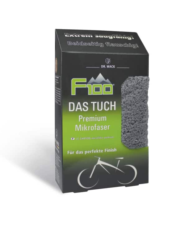   Fürs Abledern nach der Wäsche greift man am besten zu einem Microfaser-Lappen, um die Rahmenlackierung und die Oberflächen nicht zu verkratzen. Ein besonders flauschiges und saugfähiges  <a href="https://amzn.to/34vEj2g" target="_blank" rel="noopener noreferrer nofollow">Tuch hat Dr. Wack</a> * im Sortiment. Preis: 8,76 Euro.