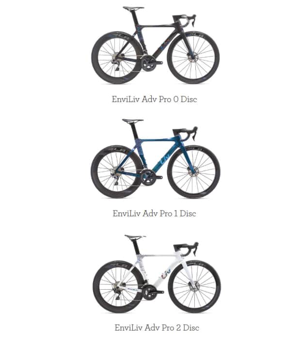Alle Modelle des Envi Liv Advanced Pro Disc