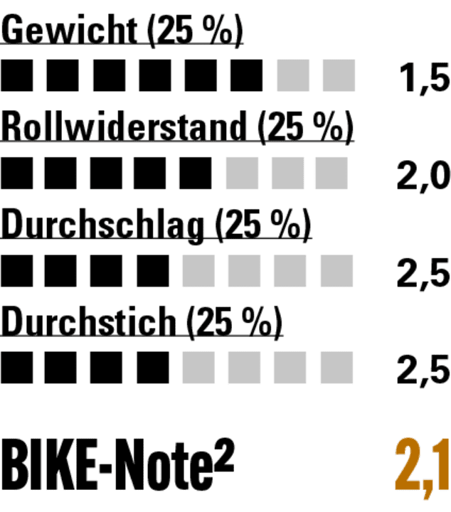 Immer noch sehr leicht und mit etwas besserem Pannenschutz als die Light-Version