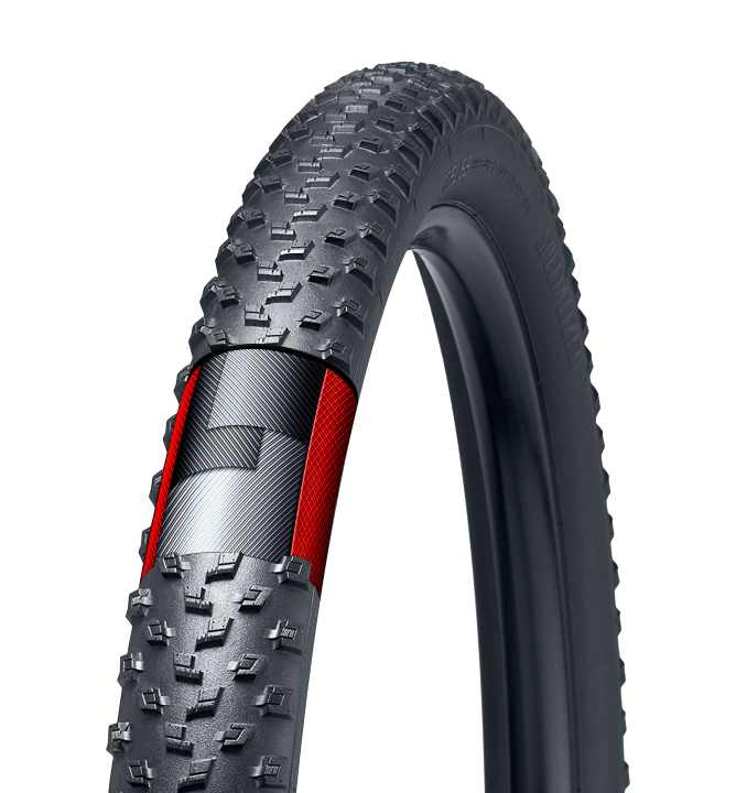   Für Down-Country-Bikes und leichte Trailbikes bietet die Grid-Karkasse (60 TPI) ein Plus an Seitenwandschutz für raues Gelände.