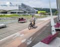 Die Stadt hat viel in die Rad-Infrastruktur investiert. Hier zum Beispiel in den Radweg zum Musée des Confluences.