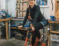 Juliane Schumacher auf dem Fitting-Rad