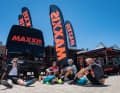 Chillout-Zone und Support-Bereich: Die Ziel-Area lud zum Relaxen ein und war Anlaufstelle für alle Arten von technischem Support. Die Crew von Maxxis zum Beispiel half bei allen Problem rund um das Thema Reifen.