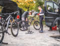 Die drei Testbikes besitzen eine verschiedene Steifigkeit beim Hauptrahmen.