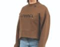 Prominentes Model: Downhill-Racerin Myriam Nicole im Crewneck Sweater ihres Sponsors Commencal.