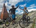 Check! Die 750 Höhenmeter Schieben zur Passhöhe der Krimmler Tauern waren das erste große Brett der Tour – geschafft!
