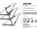 Specialized Epic Worldcup Das Specialized Epic ist ein messerscharfes und sündhaft teueres Racebike. Bei AliExpress findet sich ein auffällig ähnlich anmutendes Angebot. Hier allerdings für schlanke 899,99 Euro statt für 5000 Euro. Das angegebene Gewicht von 1850 Gramm unterbietet das Original sogar um fast 110 Gramm.