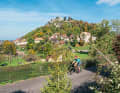Die Burg Ferrette zählt zu den ältesten des Elsass. Von dort hat man einen herrlichen Panoramablick.