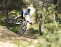 Tom Pidcock stellt das neue Pinarello Dogma XC quer.