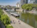 Partymeile: Jede Menge Strandbars und Szenelokale laden zum Verweilen an m Donaukanal ein.