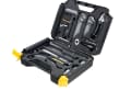 Im robusten Koffer sind die Topeak-Werkzeuge sicher und übersichtlich sortiert. Eine magnetische Tasche bietet Platz für zusätzliche Tools.