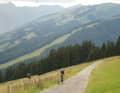 Die grünen Grasberge der Kitzbüheler Alpen eignen sich wirklich perfekt zum Warmfahren mit ihren sanften Anstiegen.
