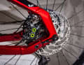 Maguras kräftige MT7 gepaart mit einer 203-Millimeter-Bremsscheibe sollte das Bike auch auf langen Abfahrten sicher zum Stehen bringen.