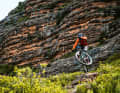 Rafa veranstaltet seine ganz private Ein-Mann-Rampage auf dem Trail Salto de Roldàn-Huesca. Yeah, Rafa!