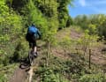 Teilweise verläuft der Trail direkt auf der Grenzlinie zwischen Belgien und Deutschland.