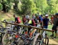Endlich am Ziel: Der erste Teil des #DeutschlandTrail endete standesgemäß mit dem "Bergfest" in Bad Orb.
