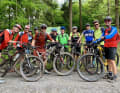 Meine treuesten Begleiter auf der elften #DeutschlandTrail-Etappe. Nur Volker fehlt, der hatte nach 100 Kilometern Kehrt gemacht. Auf den Flowtrails von Bad Orb stießen dann noch einige dazu.