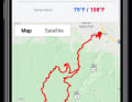 Wie auch Strava, Garmin Connect und Co. zeigt die Anwendung die Fahrtdaten, sowie den Streckenverlauf.