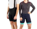 Herren: Cube Blackline Bib Shorts / Damen: Teamline WS Shorts