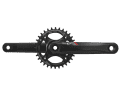 Die Einfach-Kurbel der SRAM GX, sie verwendet diesselben Kettenblätter wie die teureren Gruppen.