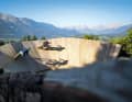 Im Bikepark Wurbauerkogel mit dem Toten Gebirge hinter dem Wallride.