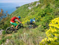 Die Übergänge von Natur-Trail bis leicht mit Schaufel modelliert sind fließend.